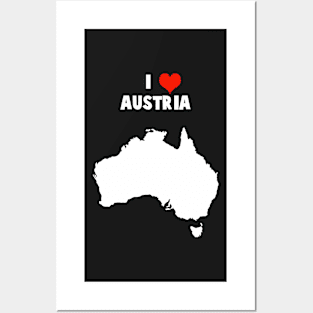 I Love Australia Mixed Up Map Posters and Art